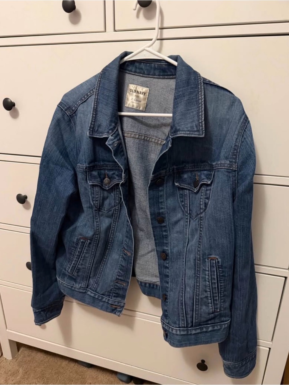 Old Navy Blue XL Women’s Denim Jacket - Classic Button-Up Jean Coat